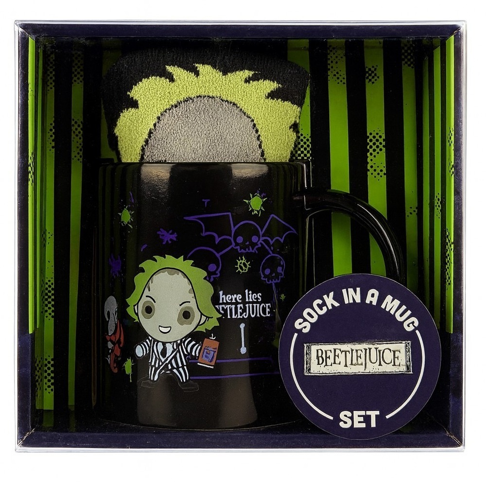 BEETLEJUICE Sock In The Mug Gift Set Bundle